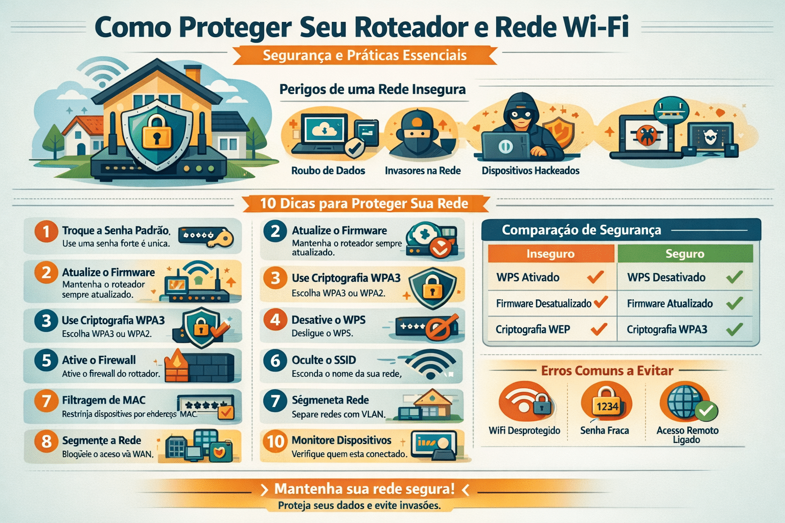 Como Proteger Seu Roteador e Rede Wi-Fi: Dicas e Comparações Como Proteger Seu Roteador e Rede Wi-Fi: Dicas e Comparações