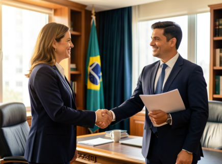 Reunião sobre parceria acadêmica para transformar curso livre em pós-graduação reconhecida